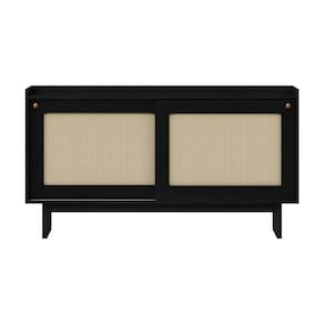 Aparador Buffet 2 Portas De Correr átria 1295 Carraro Preto