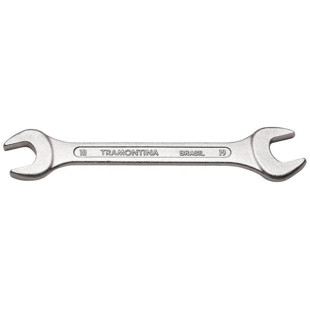 Chave Fixa 18x19 Mm Tramontina Basic Com Corpo Em Aço Especial Cromado Tramontina