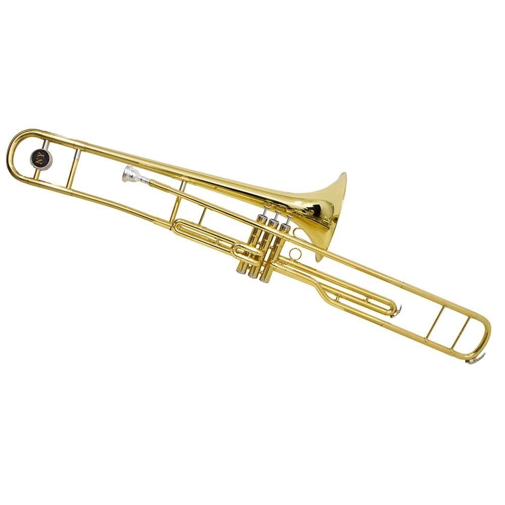 Trombone De Pisto Tb 200p Laqueado Dourado Com Case New York [F097]