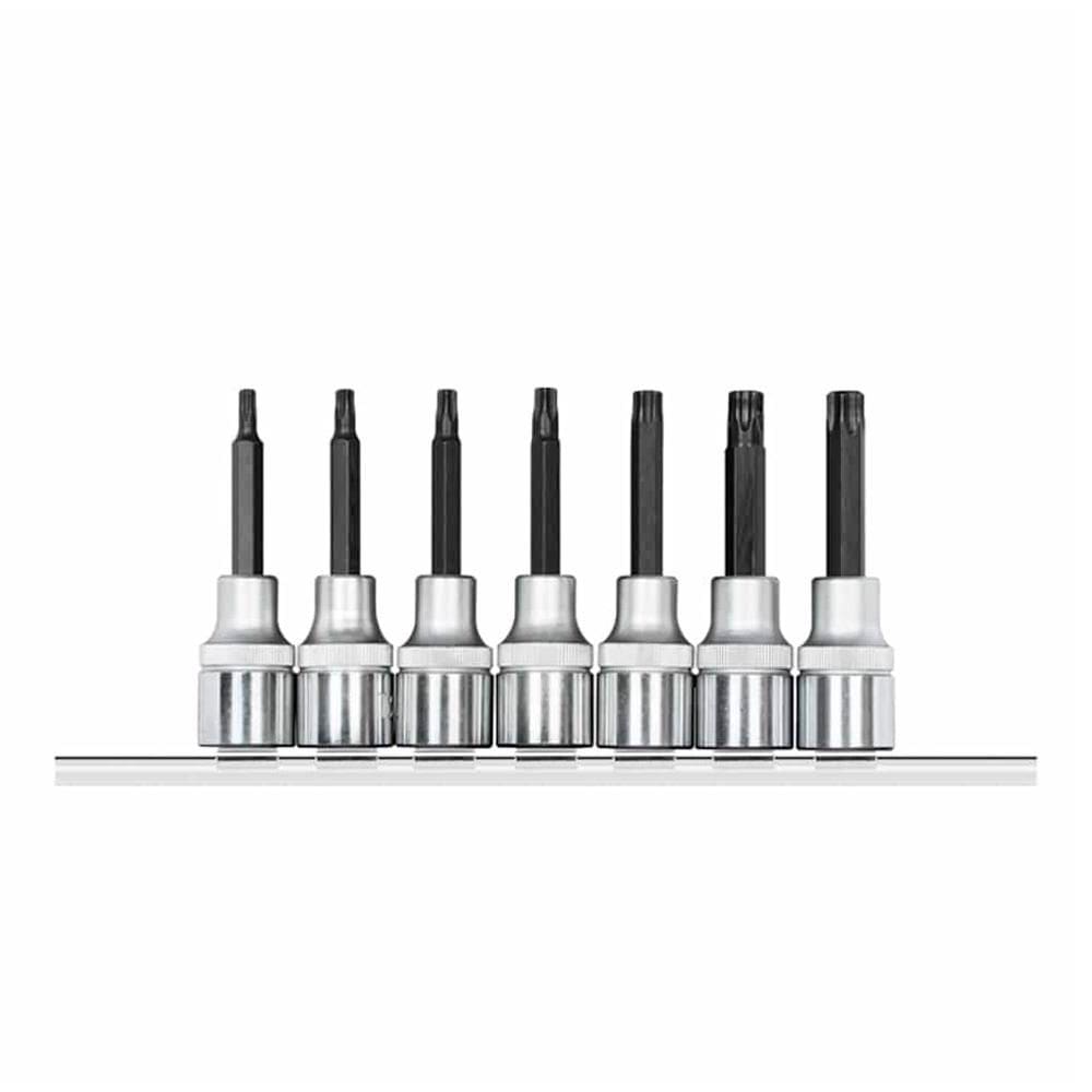 Jogo Chaves Soquete 1/2" TX Longas Perfil Tork Hexalobular de T20 à T55 7 Peças - Gedore Red 3300046