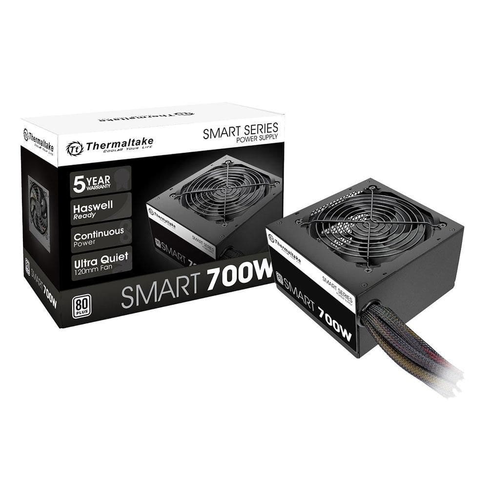 Fonte Thermaltake Smart 700W ATX2.3 A-PFC 80 Plus White - PS-SPD-0700NPCWBZ-W