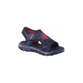 Sandália Infantil Masculina Bical Flash Aranha Preto e Vermelho