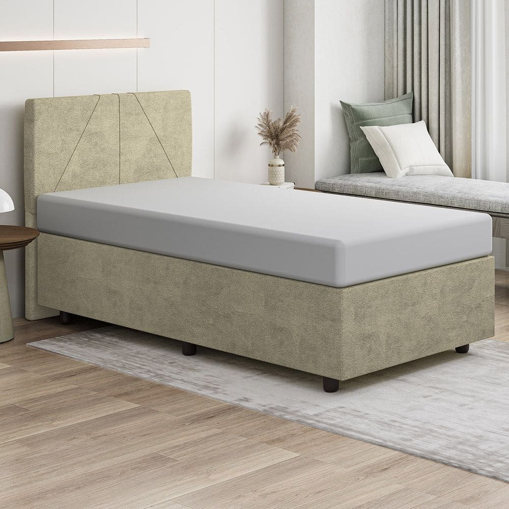Base Cama Box Viúva Veludo SkyBox