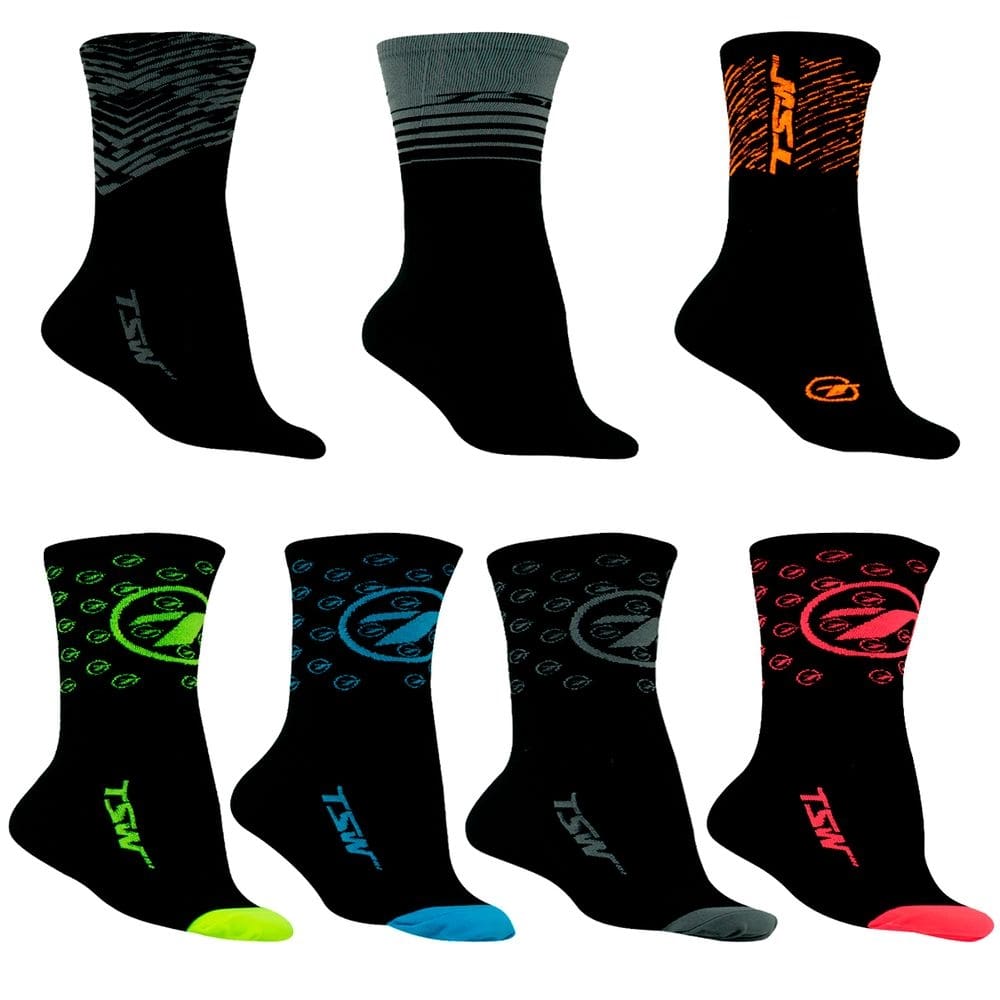 Meia de Ciclismo Compressão Suave Tamanho 39/43 Poliéster Bike Mtb Speed TSW