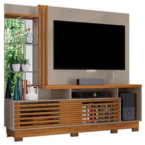 Estante Home Theater Frizz Plus com Pés Fendi Naturale - Madetec
