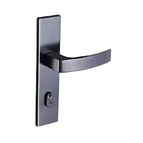 fechadura entrada quadratta curva espelho s40 preto fosco alianca