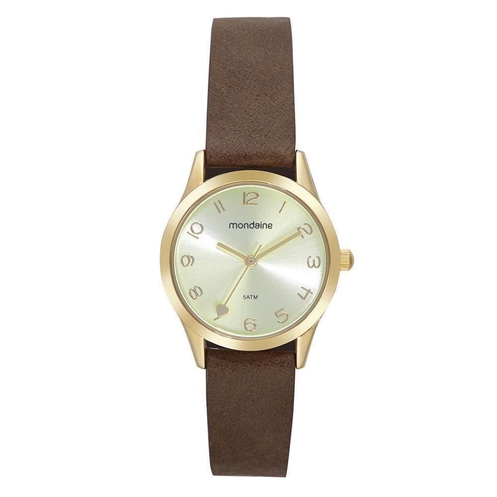 Kit Relógio Mondaine Dourado Feminino 32793Lpmkdh1