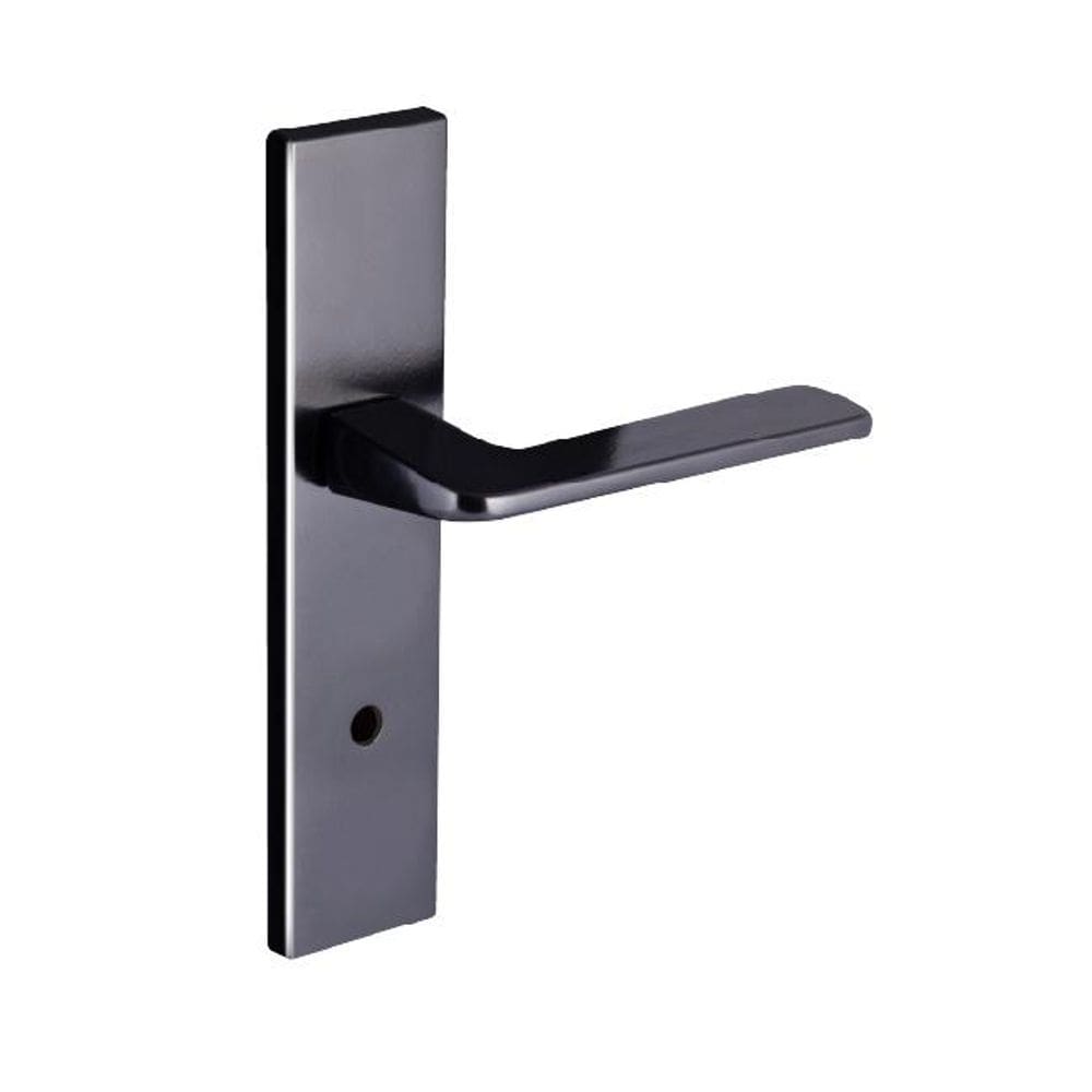 fechadura banheiro ultra line espelho 55mm preto fosco alianca