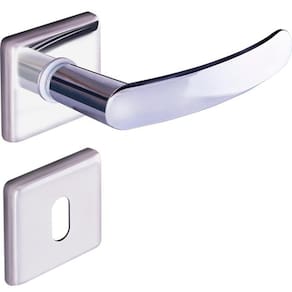 fechadura interna quadratta premium 40mm roseta inox alianca