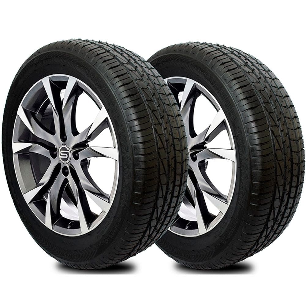 Jogo 2 Pneus 205/60 R15 Remoldado