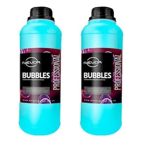 Kit 2 Liquidos Para Bolhas De Sabão Bubbles 1 Litro Nevoa