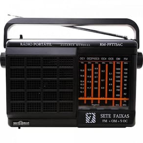 Rádio Portátil Motobras RM-PFT73AC 7 Faixas Preto [F002]