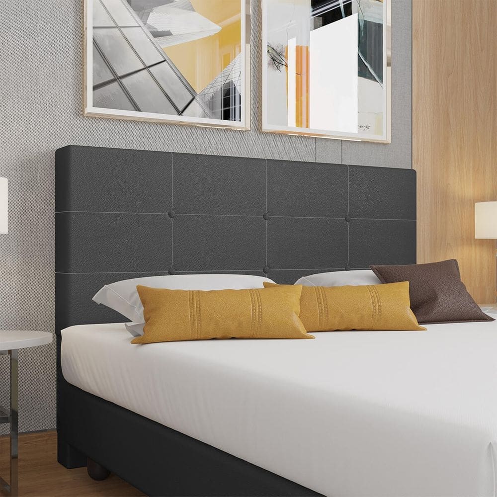 Cabeceira Estofada  King Size 195 cm Terra Corino SkyBox