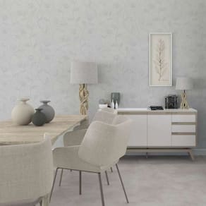 Papel de Parede Up To Date Floral Branco 34803