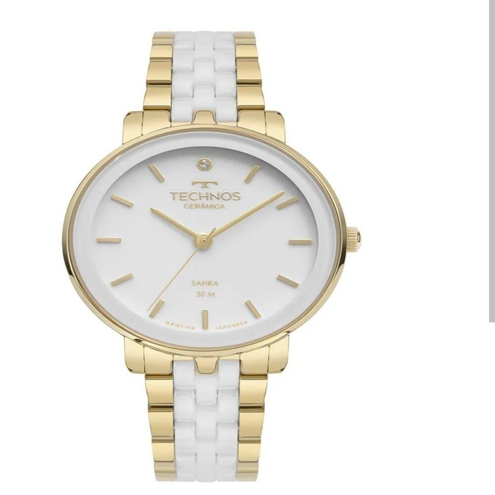 Relógio Technos Feminino Ceramic/Saphire Branco 2035MZL/1B