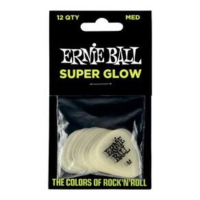 Palheta Super Glow Brilha no Escuro Media 12 Un Ernie Ball