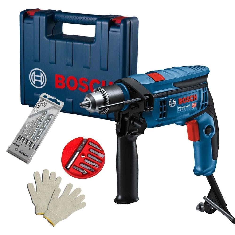 Furadeira Imp Bosch 750W Gsb13Re Gsb 13 + Broca E Malet 220V