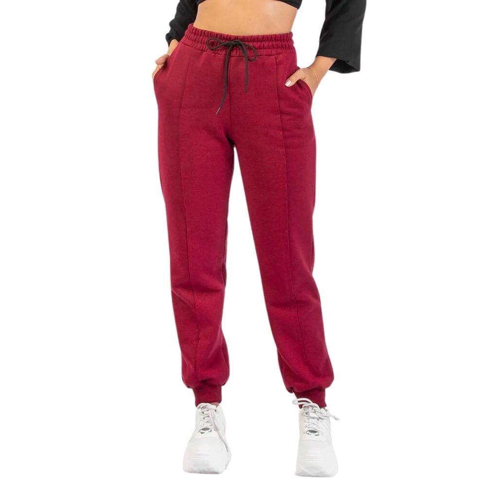 Calça de Moletom Feminina Jogger Quebec Riu Kiu Vinho