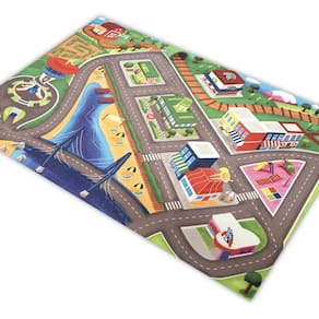 Pista de brinquedo em lona vinílica 180x120cm - resistente