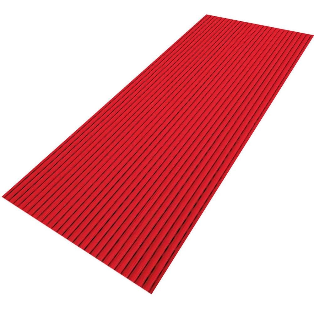 Passadeira 1,00M x 45cm Antiderrapante Emborrachada Vermelha