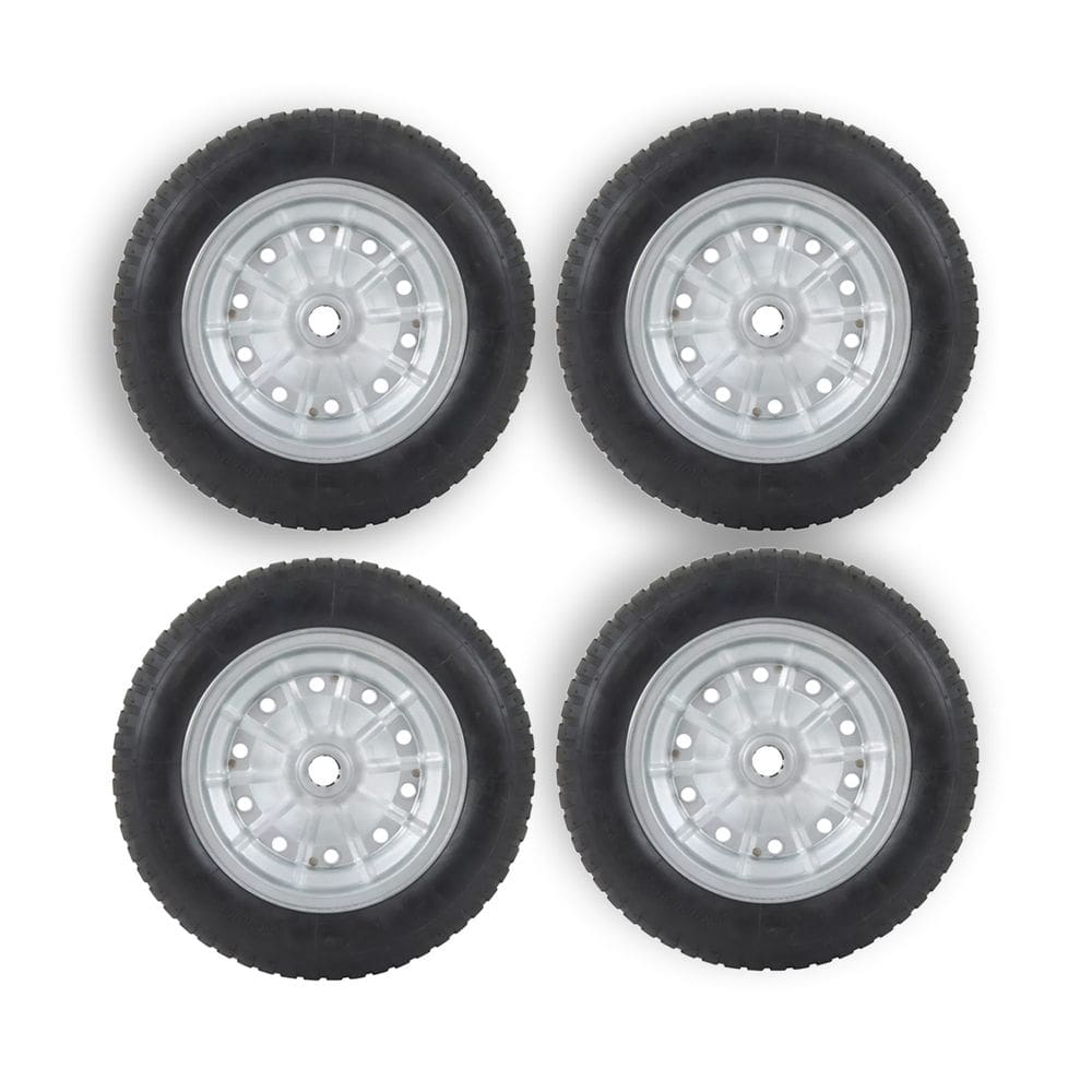 Kit 4 Pneu Completo para Carrinho de Mão e Carga 3.25 Aro 8
