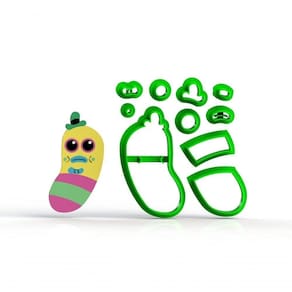 Cortador Trolls - Dr Dinkles Modular Tamanho 6 Cm