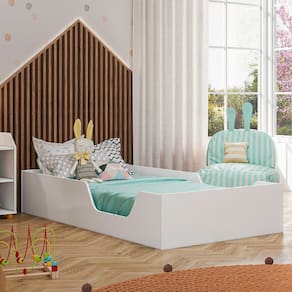 Cama Montessoriana Solteiro Branco - Olivar Móveis