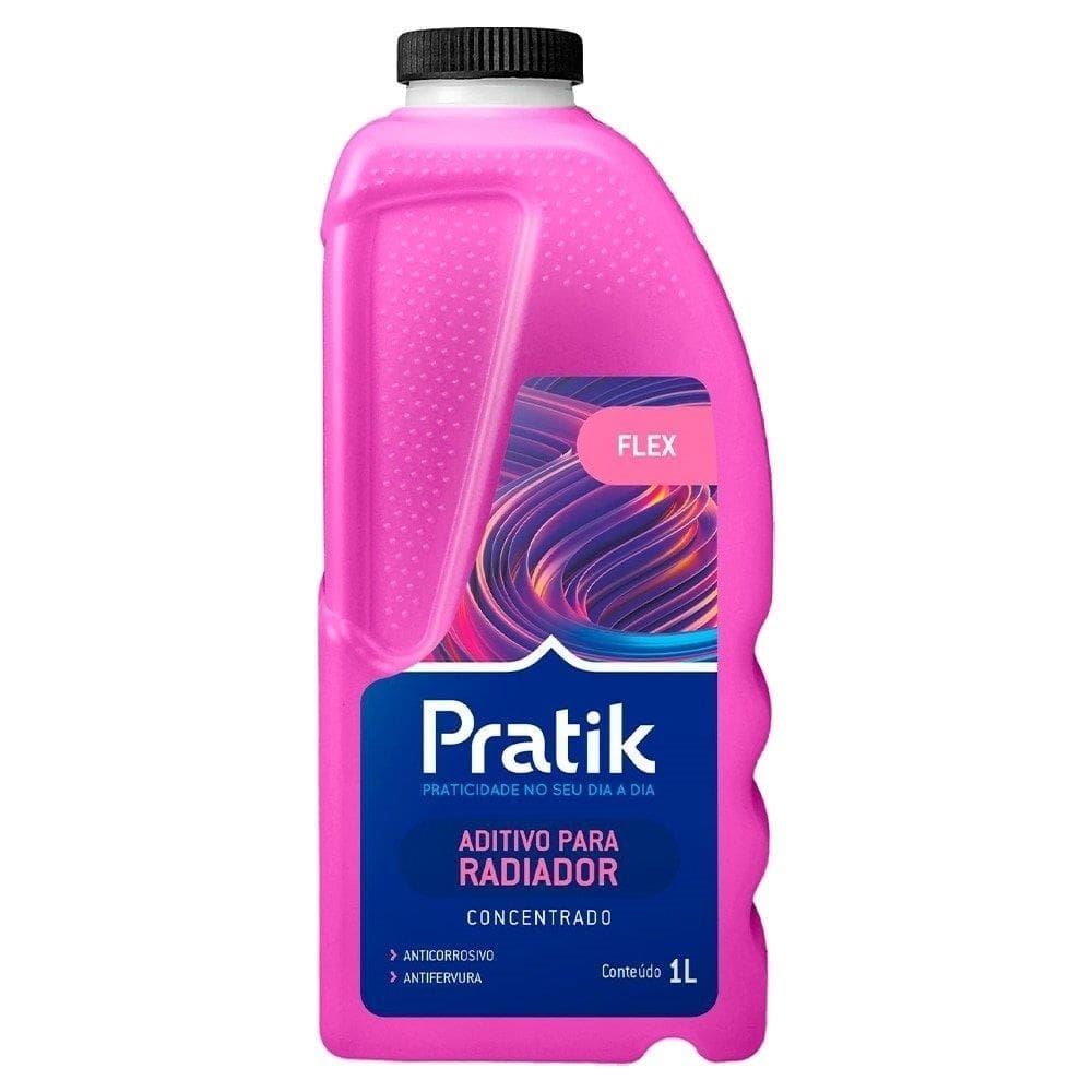 Aditivo para Radiador Automotivo Pratik Flex Rosa 1 Litro