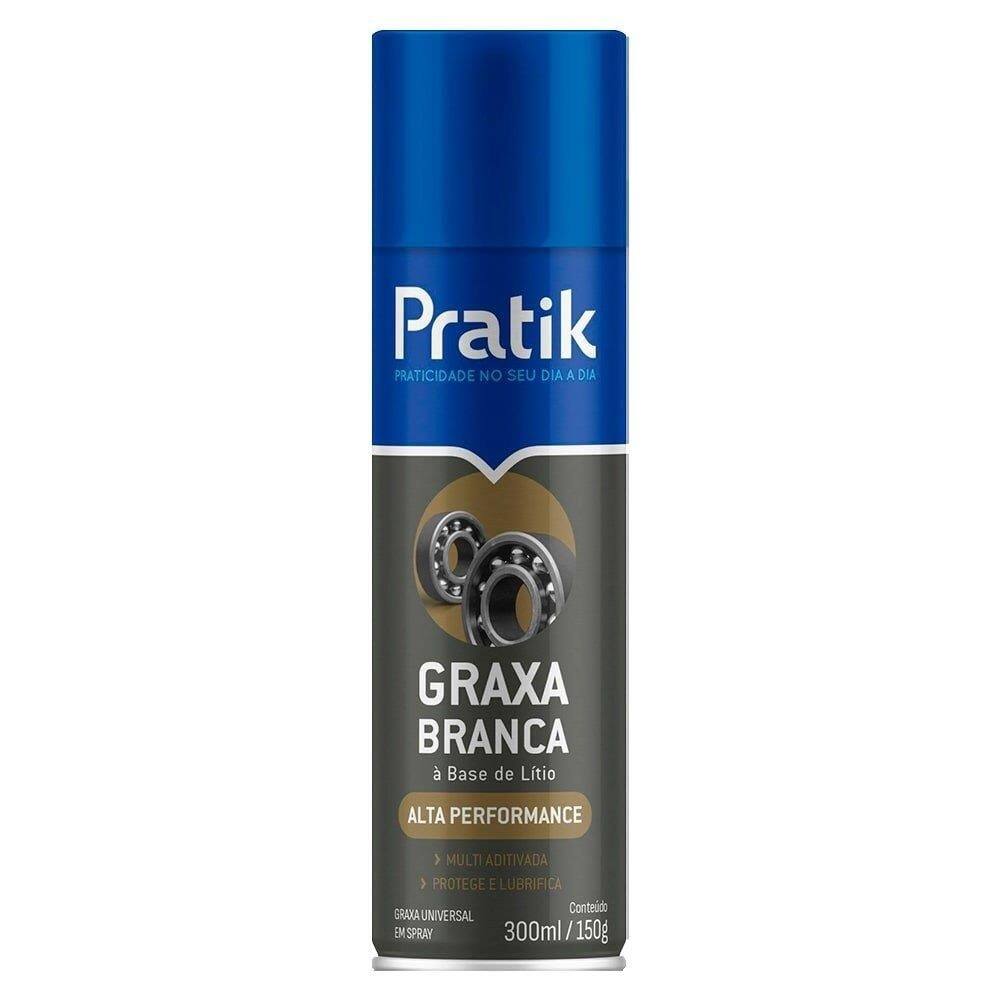 Graxa Pratik Lítio Branca Spray 300ml