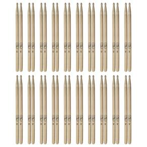 Kit com 25 Pares Baquetas para Bateria Hickory 5A New York