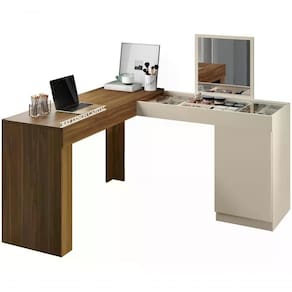 Escrivaninha Penteadeira De Canto 3003023 Freijo Off White M