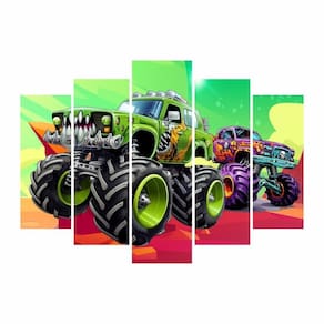 Kit Decoração Festa Aniversário Monster Truck Caminhão Race