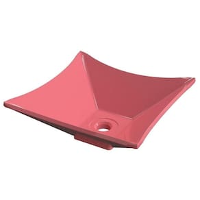 Cuba Pia De Apoio Para Banheiro Quadrada Luxo 30 C08 Rosa