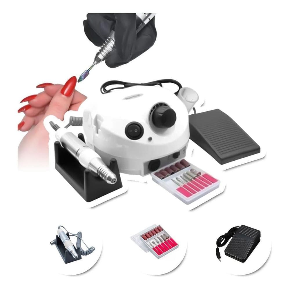 Lixadeira De Unha Elétrica Bivolt 45000Rpm Profissional