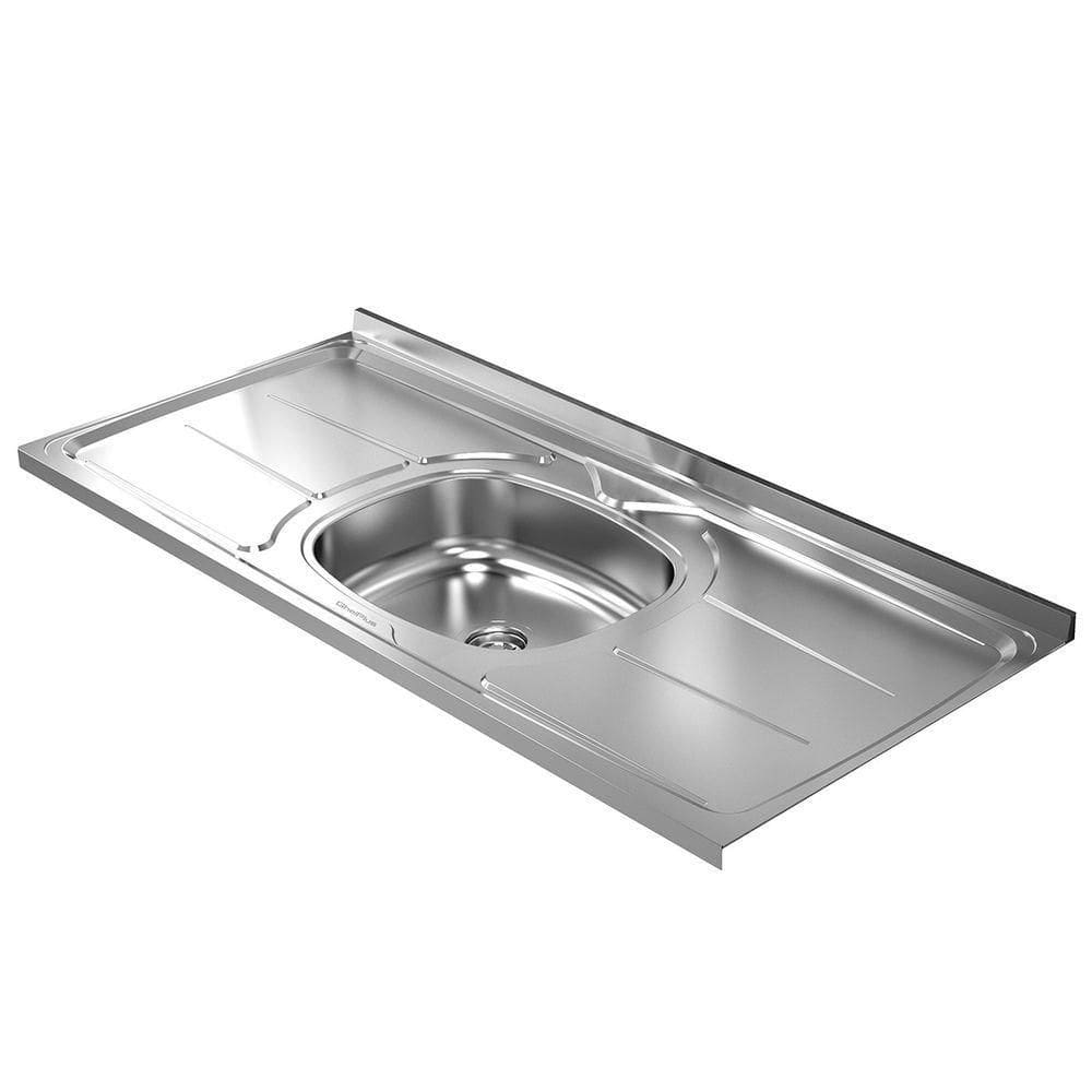 Pia De Cozinha A03 120Cm Com Cuba Inox