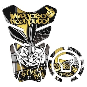 Kit Protetor Tanque Adesivo Moto Honda Acima 2018 Dourado Pernalonga Cor Dourado