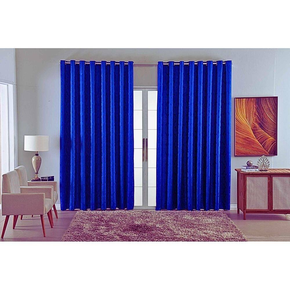 Cortina Jacquard Luxo Em Tecido Semi Blackout Sala 6,00X2,80