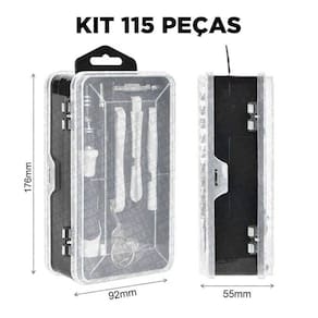 Kit Ferramentas Profissional Multiuso Troca De Tela 115 Em 1