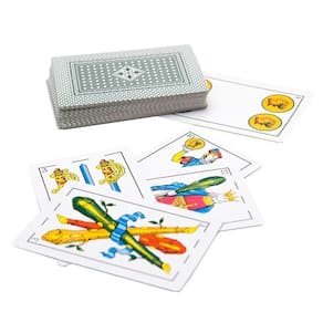 Kit 4 Baralhos Espanhol Truco 40 Folhas De Papel