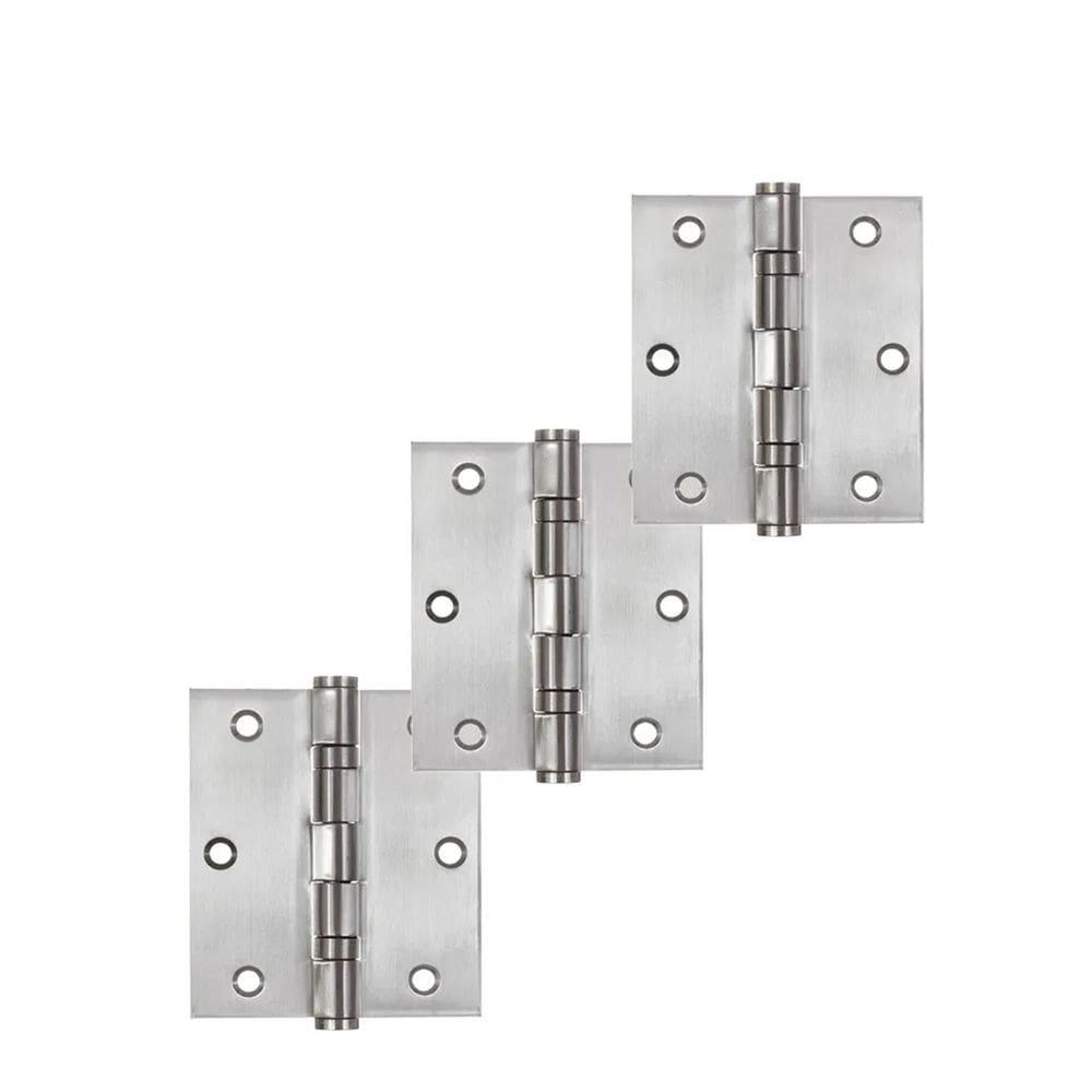 Dobradiça 3 X 2 Inox Polido 3 Unidades Unica