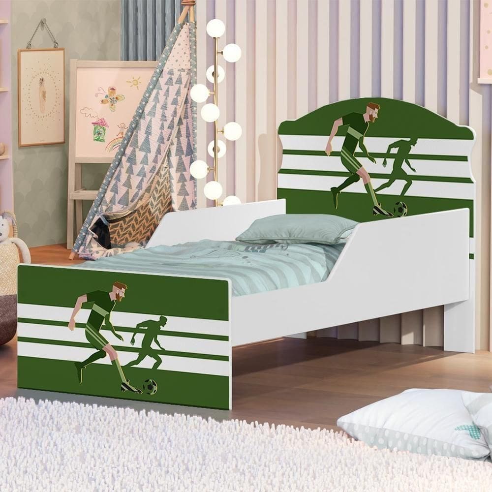 Mini Cama Jogador De Futebol Com Colchão