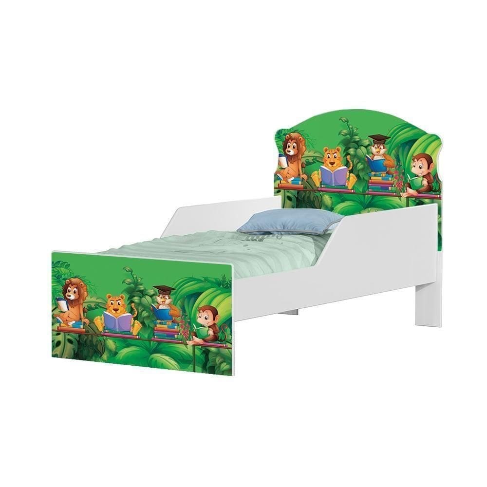 Mini Cama Safari E Zoológico Com Colchão