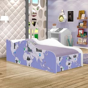 Mini Cama Fun Mapa De Viagens