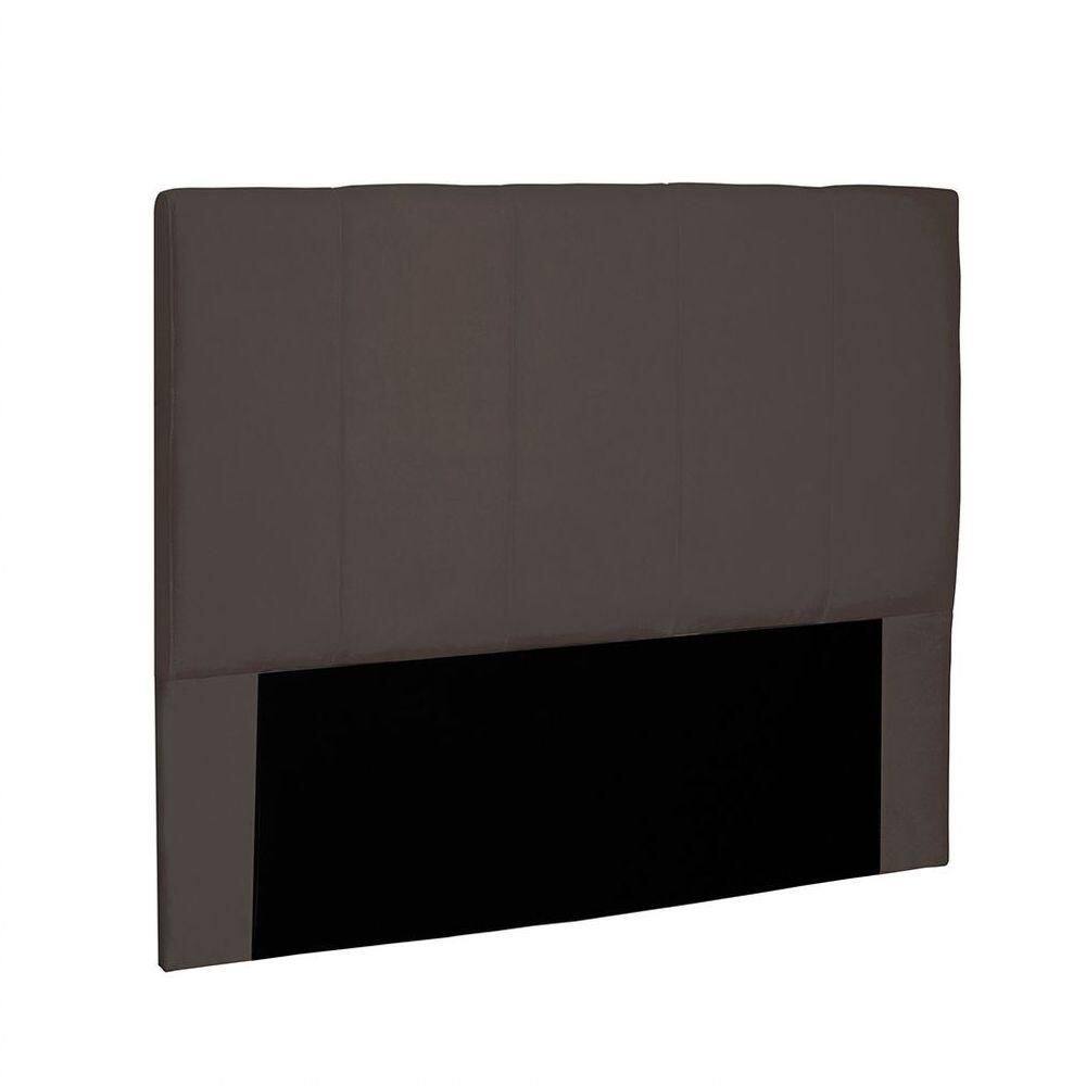 Cabeceira Arizona Cama Box Solteiro 90Cm Suede Café
