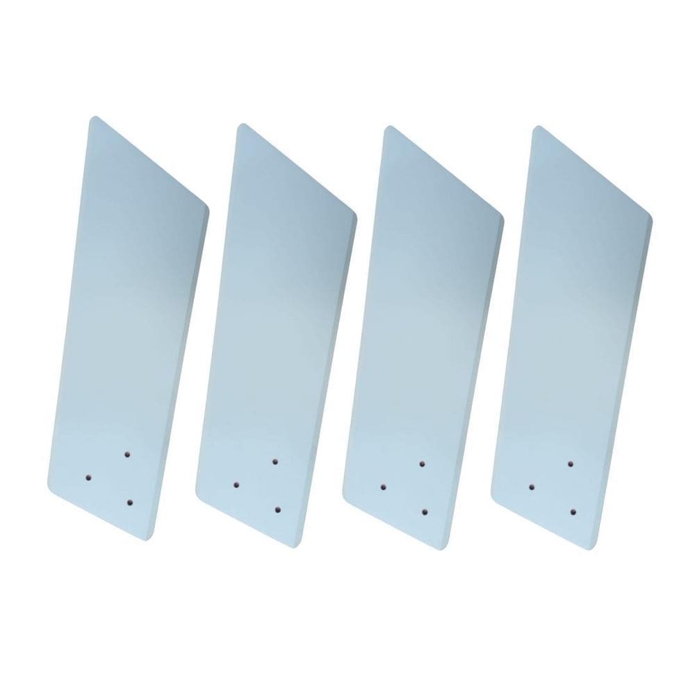 Jogo 4 pás para ventilador volare tech branco luxo
