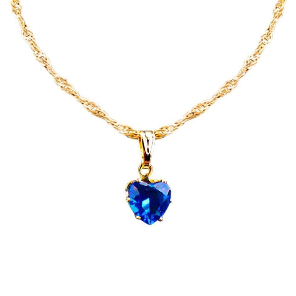 Colar Feminino Banhado Zirconia Coração Aço Inox Qualidade Premium Moda Presente Delicado