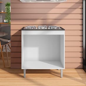 Balcão Para Cozinha 2 Portas United Branco