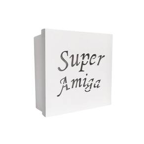 Caixas Personalizadas Brancas 100% Mdf (17x17x07) Super Amiga