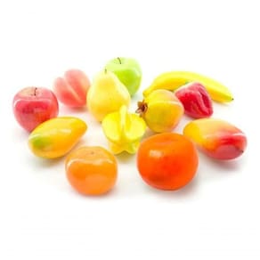 Pacote De Frutas Fruta Artificiais Decoração 12 Unidades