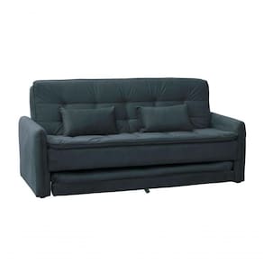 Sofá Cama Reclinável Com Cama Auxiliar Chumbo Light